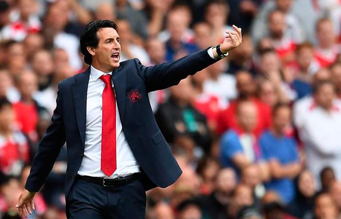 El entrenador del Arsenal Unai Emery tiene un mal debut. Foto: EFE