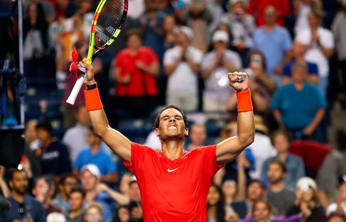 Rafael Nadal se queda con el triunfo de Toronto. Foto: AFP