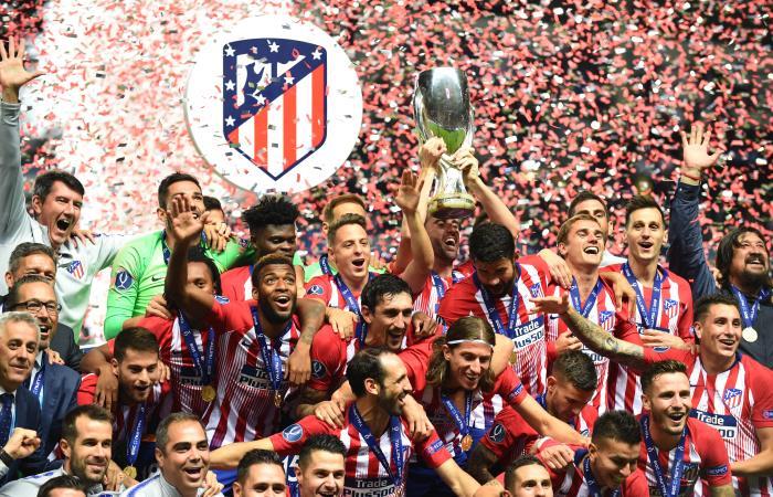 Atlético de Madrid es campeón de la Supercopa de Europa. Foto: EFE