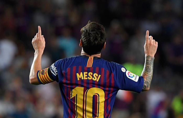 Messi logró el gol 6.000 del Barcelona en Liga. Foto: AFP
