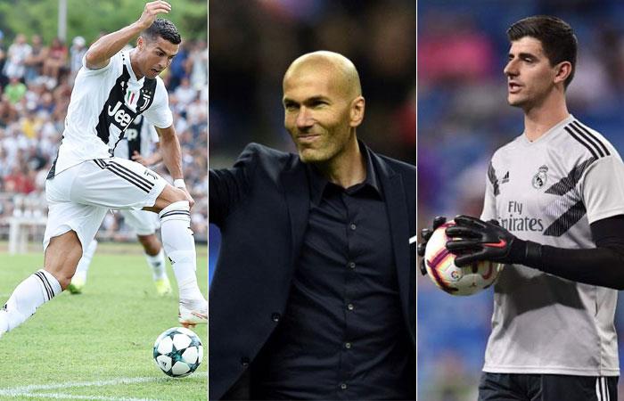 Cristiano Ronaldo, Zidane y Courtouis finalistas para ser los mejores del año. Foto: AFP