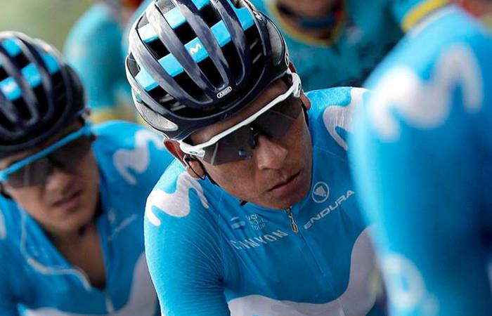 Nairo Quintana espera tener una buen crono. Foto: EFE
