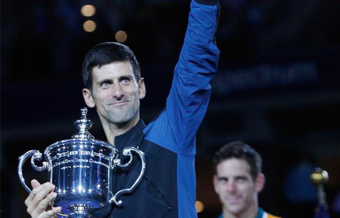 Novak Djokovic ganó este domingo su tercer Abierto de Estados Unidos. Foto: EFE