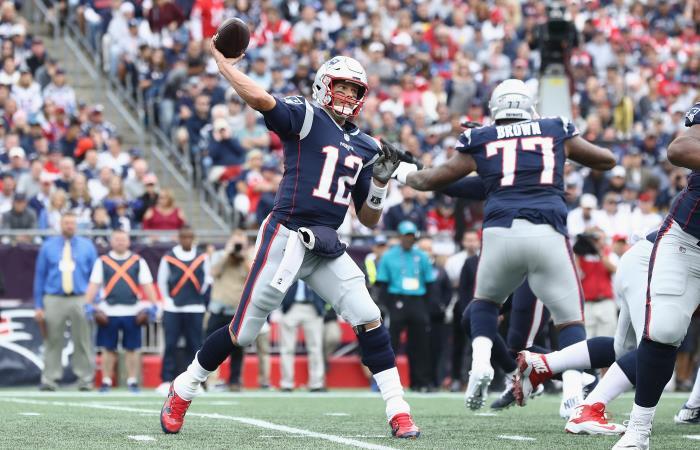 Tom Brady, jugador de New England Patriots. Foto: AFP