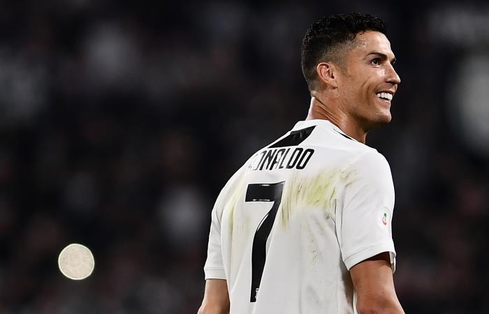 El delantero portugués de la Juventus Cristiano Ronaldo durante el partido de fútbol italiano de la Serie A Juventus contra Napoli. Foto: AFP