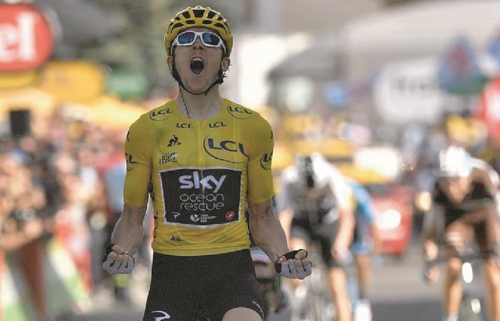 Geraint Thomas, ganador Tour de Francia 2018. Foto: AFP