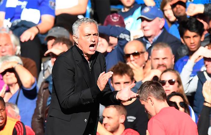 Mourinho reaccionó tras celebración en su cara. Foto: EFE