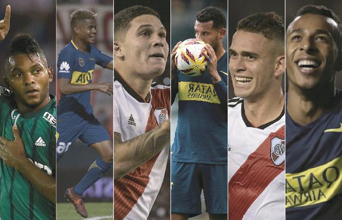 Colombianos en la Libertadores. Foto: AFP
