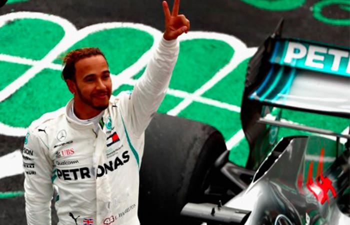 Hamilton pentacampeón de la Fórmula 1. Foto: AFP