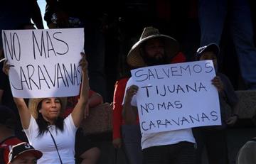 Caravana de migrantes a Estados Unidos rechazan ayudas de los mexicanos