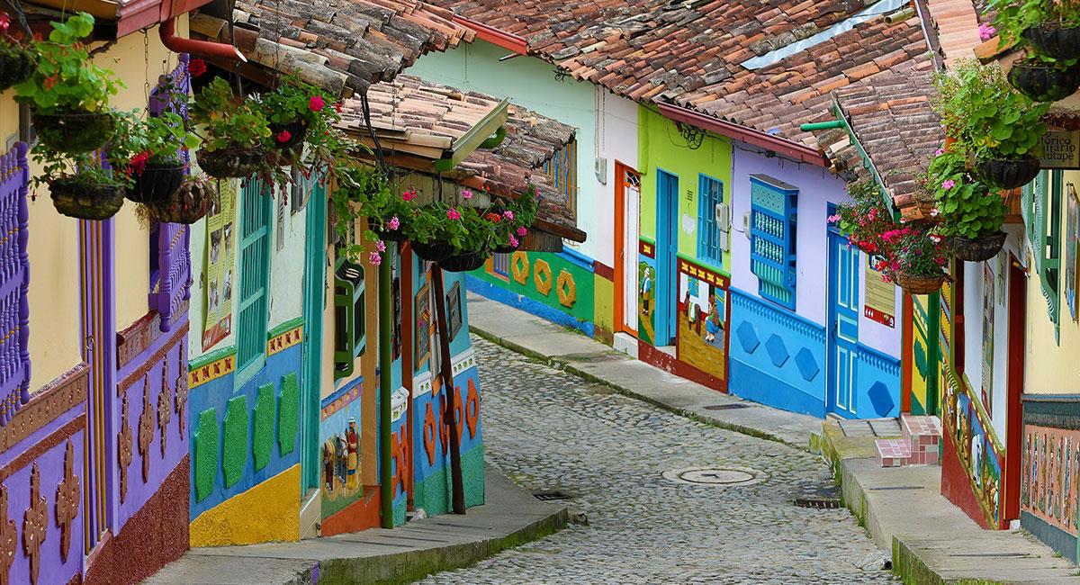 Casas de colores en Guatapé. Foto: Shutterstock