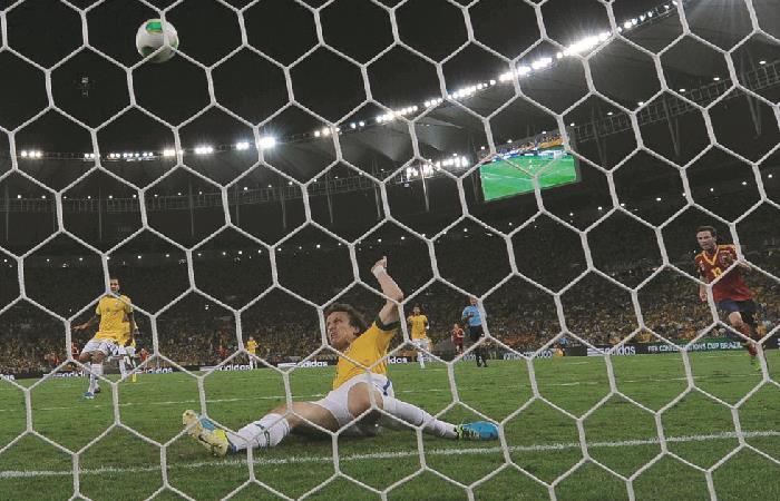 David Luiz en la final de la Copa Confederaciones 2013. Foto: AFP