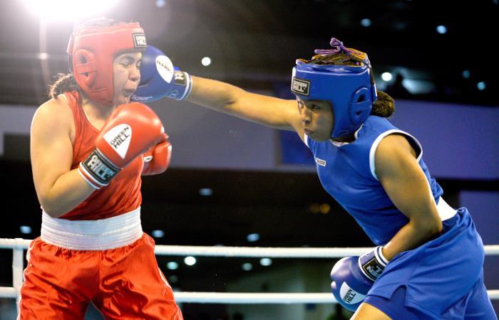 Jessica Caicedo va por la de oro en el Mundial de Boxeo. Foto: AFP