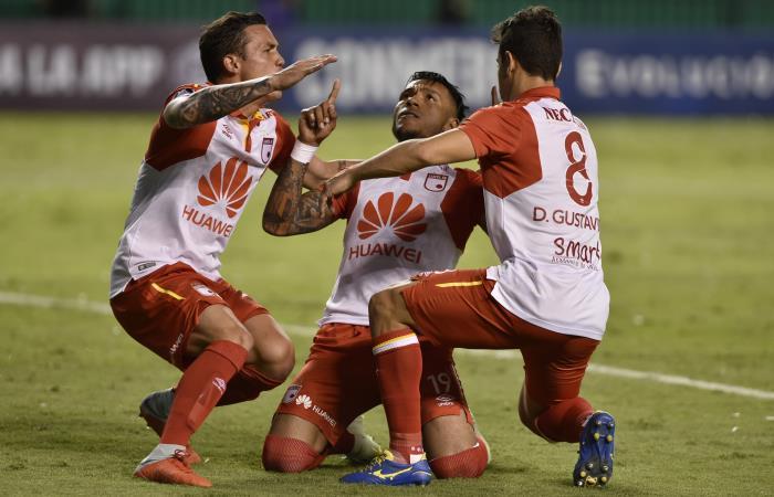 Santa Fe sueña con la final de la Copa Sudamericana. Foto: AFP