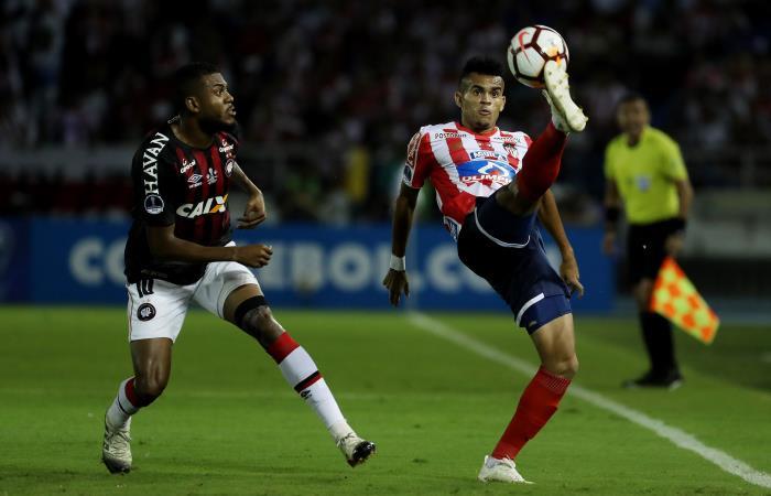 Junior igualó 1-1 ante Paranaense en el Metropolitano. Foto: AFP