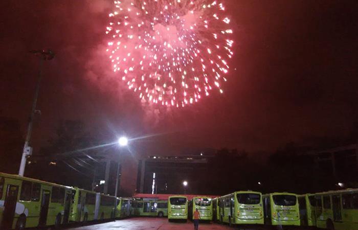 Metrolinea celebra un nuevo año movilizando a los bumangueses. Foto: Twitter
