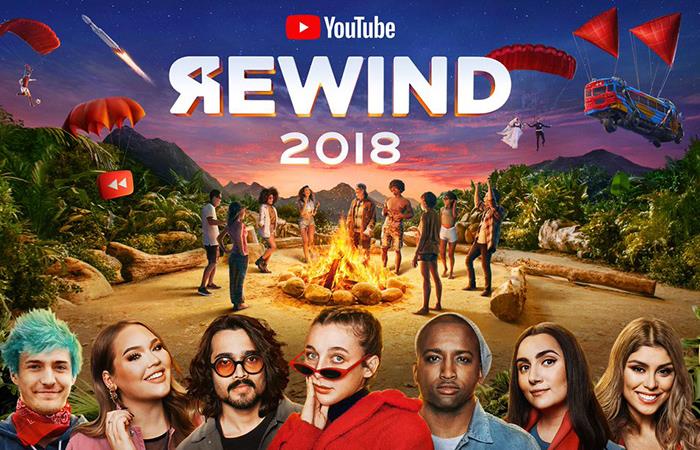 El "Youtube Rewind 2018" superó el récord de 'dislikes' de la historia de Youtube. Foto: Twitter