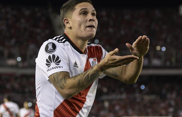 Juan Fernando Quintero, figura con River Plate en 2018. Foto: AFP