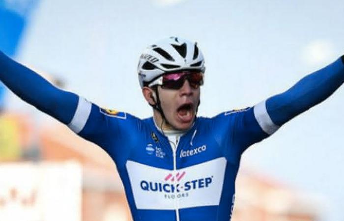 Álvaro Hodeg, ganador de la segunda etapa del Tour Colombia. Foto: EFE