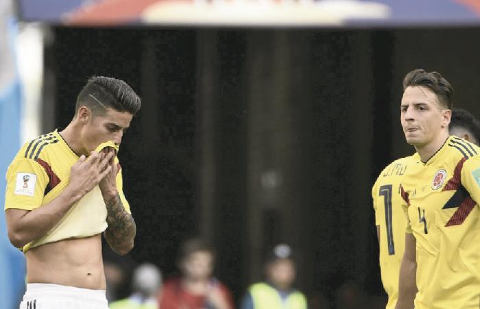 Selección Colombia durante el Mundial de Rusia. Foto: AFP
