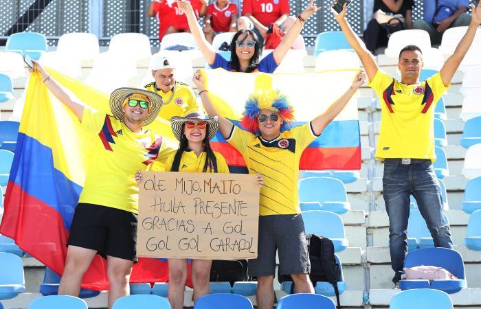 Aficionados de la Selección Colombia. Foto: EFE