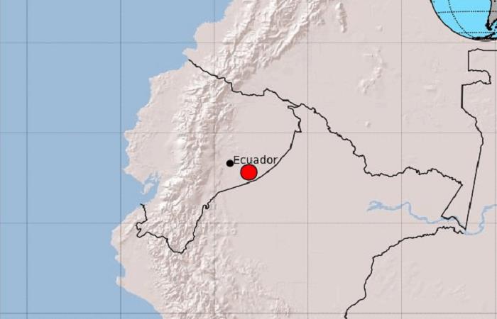 El epicentro del temblor se localizó en el este de Ecuador. Foto: Twitter