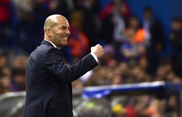 Zidane vuelve al banquillo de Real Madrid. Foto: AFP
