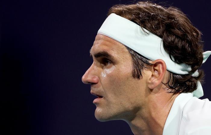 Roger Federer en el Miami Open 2019. Foto: AFP