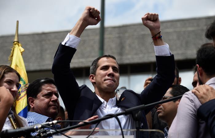 Guaidó asumió como presidente interino de Venezuela, el pasado 23 de enero. Foto: AFP