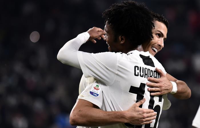 Cuadrado y Cristiano están ausentes en Juventus por lesión. Foto: AFP