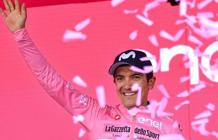 Richard Carapaz es favorito para ganar el Giro de Italia. Foto: EFE