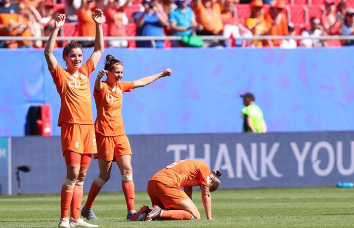 Holanda celebra su paso a semifinales del Mundial de Futbol. Foto: EFE