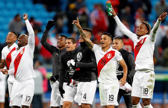 Perú derrotó a Chile en la semifinal de la Copa América. Foto: EFE