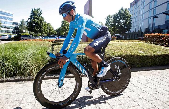 Nairo Quintana, ciclista colombia. Foto: EFE