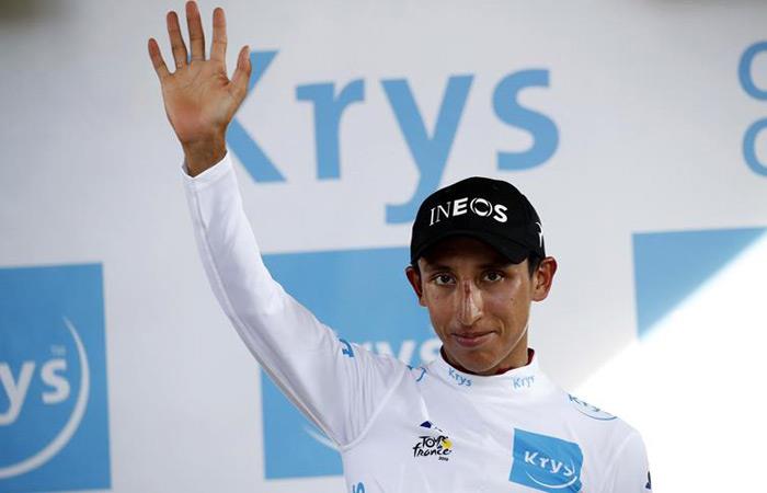 Egan Bernal es el líder de los jóvenes del Tour de Francia. Foto: EFE
