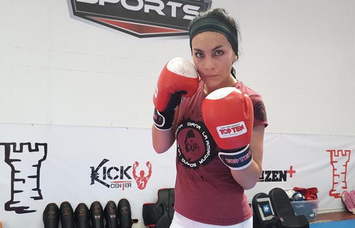 Diana Solano, la colombiana que nos representa en kickboxing. Foto: EFE