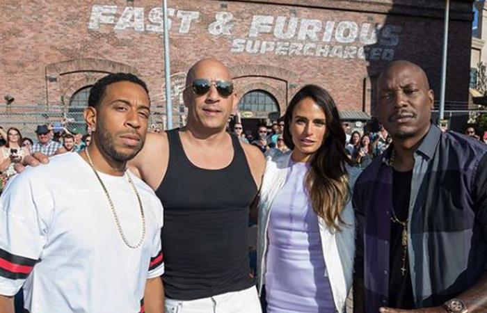 En la imagen Ludacris, Vin Diesel, Jordana Brewster y Tyrese Gibson. Foto: Instagram