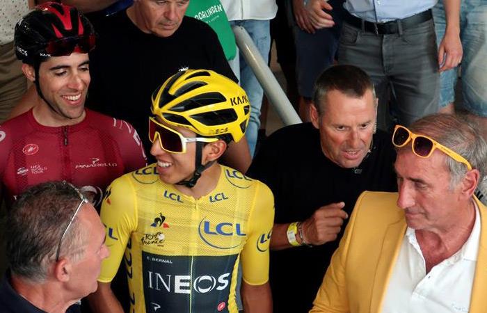 Egan Bernal, campeón del Tour de Francia. Foto: EFE