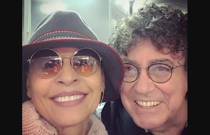 Amparo Grisales junto a Piero. Foto: Instagram