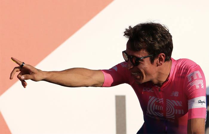 Rigoberto marchaba sexto en la general de La Vuelta a España. Foto: EFE