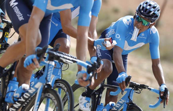 Nairo Quintana terminó cuarto en la séptima etapa de La Vuelta. Foto: EFE