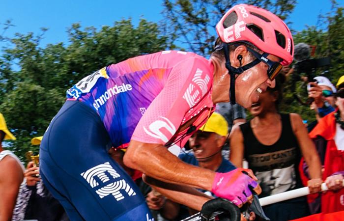 Rigoberto renunció durante la sexta etapa de La Vuelta. Foto: Twitter
