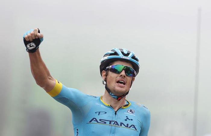 Jakob Fuglsang gana la etapa 16 de la Vuelta a España. Foto: EFE