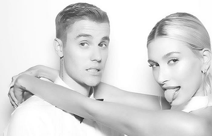 Justin Bieber junto a Hailey Baldwin. Foto: Instagram