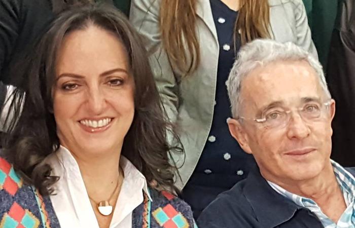 María Fernanda Cabal y Álvaro Uribe Vélez, senadores por el Centro Democrático. Foto: Twitter
