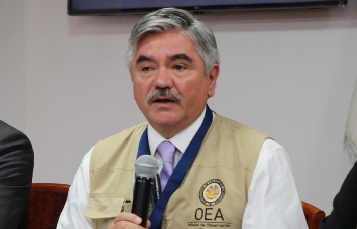 Leonardo Valdés, jefe de Misión de la OEA. Foto: Twitter
