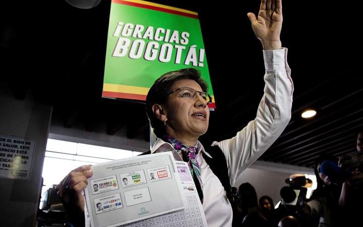 Claudia López, alcaldesa electa de Bogotá. Foto: EFE