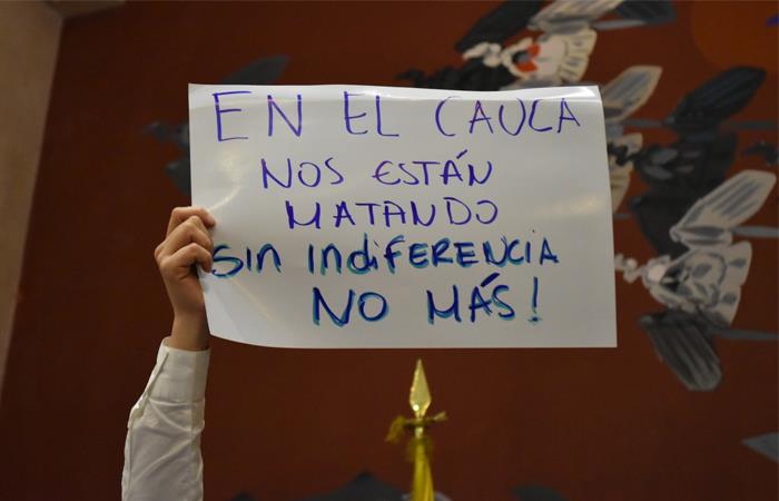 Senadores piden mayor seguridad para las comunidades indígenas en el Cauca. Foto: Twitter