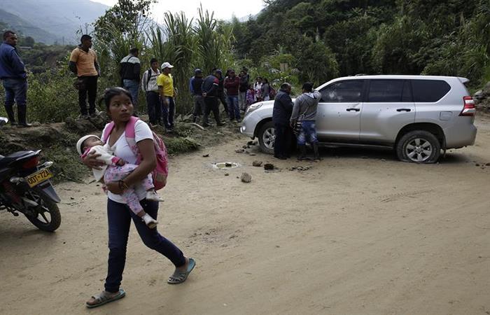 Nuevos hechos violentos se registraron apenas el presidente Iván Duque se fue del departamento del Cauca. Foto: EFE