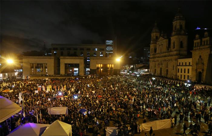 Bogotá será el epicentro de una nueva jornada de protestas. Foto: Twitter